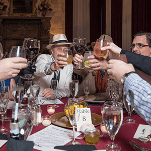 Milwaukee Murder Mystery guests raise glasses